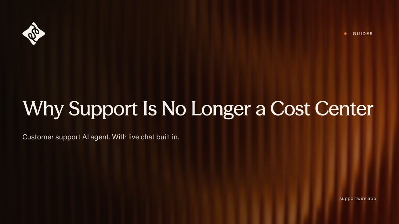 Why Support Is No Longer a Cost Center
